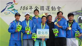 ▲全運會網球男子團體金牌台北市。（圖／全運會提供）