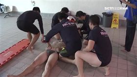 消泳訓險死1200,消防員,游泳池,心肌梗塞,CPR