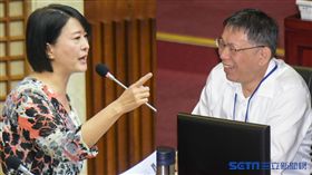 柯文哲、王鴻薇　圖／記者林敬旻攝影