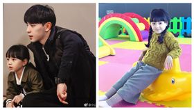 爸爸去哪兒5,小山竹,鄧倫（合成圖／翻攝自小山竹微博）