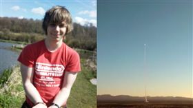 英國,奧塔威,Jamie Ottaway,太空,火箭,骨灰 圖／翻攝自Jamie Ottaway臉書、每日郵報