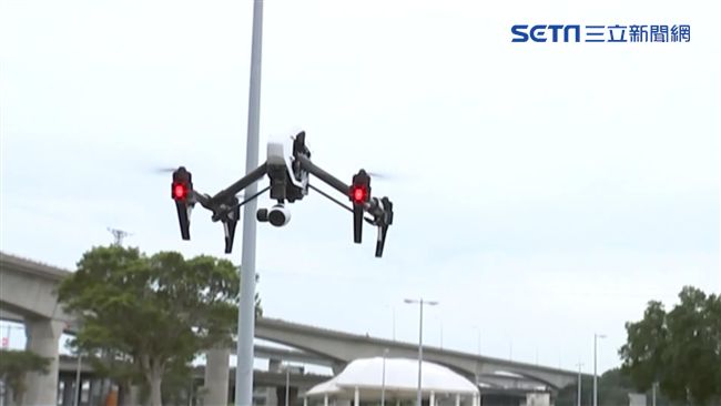 防交叉感染　他們用無人機量體溫