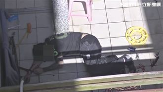 毒蟲3樓往下跳　槍、毒散滿地腿摔斷