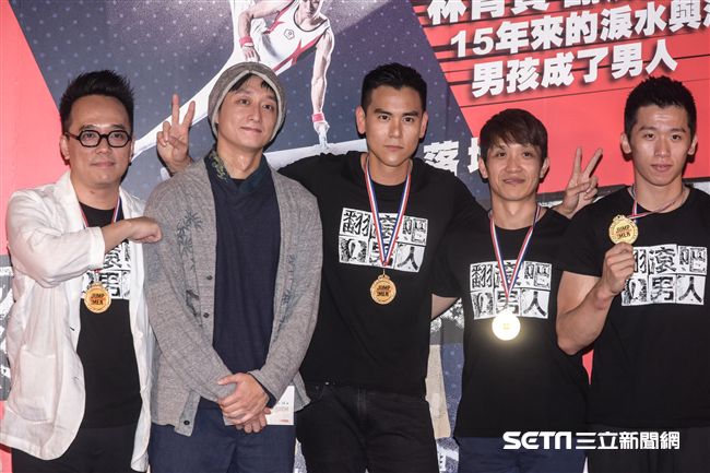 彭于晏、柯宇綸出席《翻滾吧！男人》首映記者會 圖／記者林敬旻攝