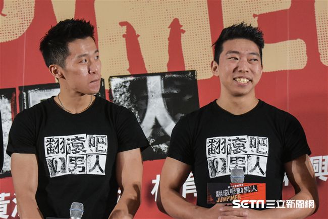 黃克強、李智凱出席《翻滾吧！男人》首映記者會 圖／記者林敬旻攝