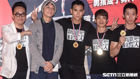 彭于晏、柯宇綸出席翻滾吧男人首映記者會 圖／記者林敬旻攝