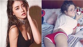 ▲賴琳恩身材性感。（合成圖／翻攝自臉書）