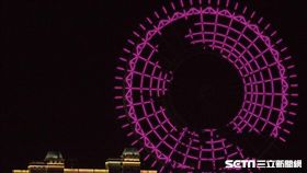 麗寶樂園天空之夢摩天輪,萬聖節燈光秀。（圖／麗寶樂園提供）