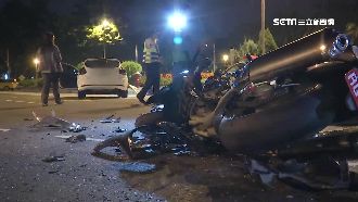 重機騎士疑酒駕搶快　撞車傷重不治
