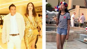 名模琦琦與港星任達華的女兒任晴佳（Ella），她小小12歲就有的逆天長腿，身高已經達170公分，琦琦還透露，現在女兒的腿已經比爸爸任達華還長！（圖／翻攝自琦琦微博）