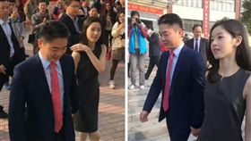 奶茶妹,章澤天,劉強東,美顏,零修圖
（圖／翻攝自微博）