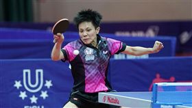 鄭怡靜世大運桌球女單摘銀（1）中華隊桌球選手鄭怡靜（圖）29日在世大運女子單打金牌戰對上韓國選手田志希，以2比4惜敗，拿下銀牌。中央社記者徐肇昌攝  106年8月29日
