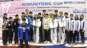 ▲中華跆拳道代表隊今日於韓國金雲龍盃公開賽摘3金2銀。（圖／劉威廷提供）