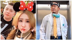 【綠光少東】名醫奪富二代嫩妻　台灣最大卡片工廠豪門家變。左起為卡登實業少東張育晟與妻子謝女、名醫邱怡喬（合成圖／鏡週刊提供）