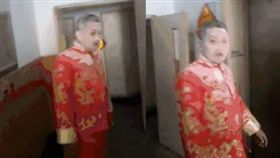 大陸天津一名新郎被鬧婚，慘遭滅火器狂噴一度昏迷，喜事險變喪事。（圖／翻攝微博）