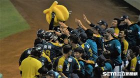 桃猿隊林承飛全壘打攻下大局。（圖／記者王怡翔攝）