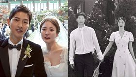 雙宋,宋仲基,宋慧喬,婚禮,新羅酒店,迎賓館,保密帳棚,朴寶劍,劉亞仁,李光洙　圖／翻攝自Dizcul臉書