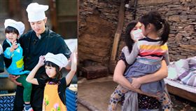 一家四口合體！《爸爸5》吳尊老婆首露面　大秀驚人廚藝 圖／翻攝自新浪娛樂、微博