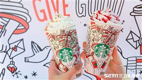 星巴克,太妃核果風味那堤,香草牛軋糖風味那堤,巧克力布丁。（圖／記者簡佑庭攝）