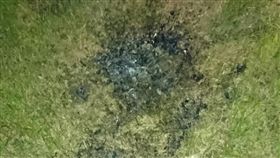 男子在藝文一街、環河西路五段路口旁公園自焚。（圖／翻攝畫面）