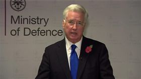 英國國防大臣法隆,Michael Fallon（圖／翻攝自推特）