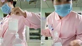 大陸陝西榆林市第一醫院實習護理師上班玩直播／頭條新聞微博