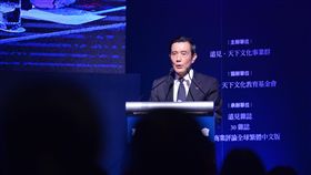 馬英九出席華人領袖遠見高峰會閉幕致詞前總統馬英九（圖）2日傍晚在台北出席2017華人領袖遠見高峰會閉幕典禮並致詞。中央社記者孫仲達攝　106年11月2日