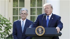 美國總統川普今天宣布，提名聯邦準備理事會（Fed）理事鮑爾Jerome Powell出任聯準會主席。（圖／美聯社／達志影像）