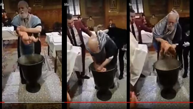 受洗嬰兒大哭　神父爆氣直接塞水裡