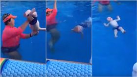 游泳,求生,仰式,嬰兒,幼童,學習,仰泳,自保　圖／翻攝自YouTube https://goo.gl/8UqaxK