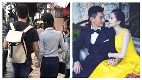 吳奇隆,劉詩詩（合成圖／翻攝自微博）