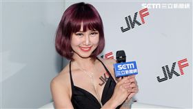 第一屆TSE台灣寫真博覽會格鬥美少女Riva接受三立新聞網獨家專訪。（記者邱榮吉/攝影）