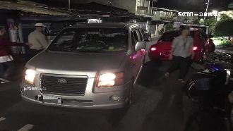 婦會車擦撞先假道歉…後怪路太窄落跑