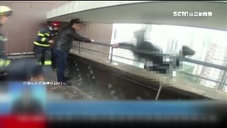 男子想不開　警21樓「飛身」救人！