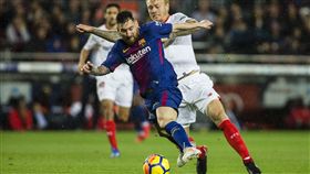 ▲梅西完成他在巴塞隆納的第600場出賽。（圖／美聯社／達志影像）