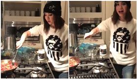 鄧紫棋,尖叫,鐵肺,做菜,火災警報,煮飯／臉書