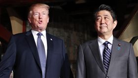 川普、安倍晉三／達志影像／美聯社