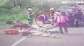 跟死神搶人！警消徒手搬高貨車搶救他