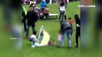 一秒變「帳篷」！裝置藝術又慘遭蹂躪