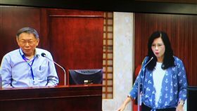 市政總質詢 柯文哲 秦慧珠 盧冠妃攝