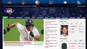 蔣智賢登上澳洲職棒首頁。（圖／翻攝自網路）