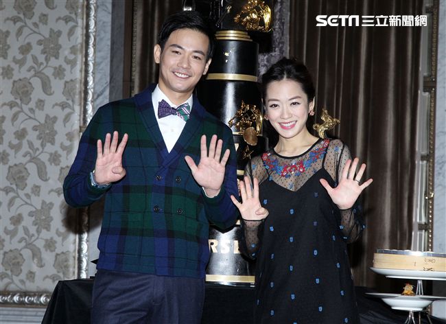 楊千霈、劉傑中「 第 54 屆金馬獎星光大道主持人」出 席  54 屆金馬獎入圍晚宴菜色搶先曝光。（記者邱榮吉/攝影）