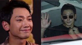 Rain與節目團隊逛饒河夜市。（合成圖／翻攝自Rain IG）