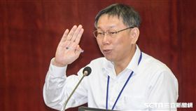 台北市長柯文哲赴台北市議會備詢。 圖／記者林敬旻攝