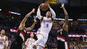 ▲威少出戰拓荒者。（圖／美聯社／達志影像）