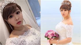 小小瑜與男友舉辦浪漫婚禮。（圖／翻攝自張芯瑜臉書）