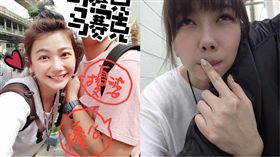 邵庭宣布成為人妻。（合成圖／翻攝自邵庭臉書）