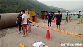 南化水庫防淤工程落水工人尋獲　已無生命跡象
圖／黃先生提供