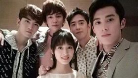 流星花園,沈月,官鴻,梁靖康,王鶴棣,吳希澤（圖／翻攝自微博）