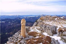 奧地利,滑雪, 爬山,山頂,生殖器,害羞,人造,風景　